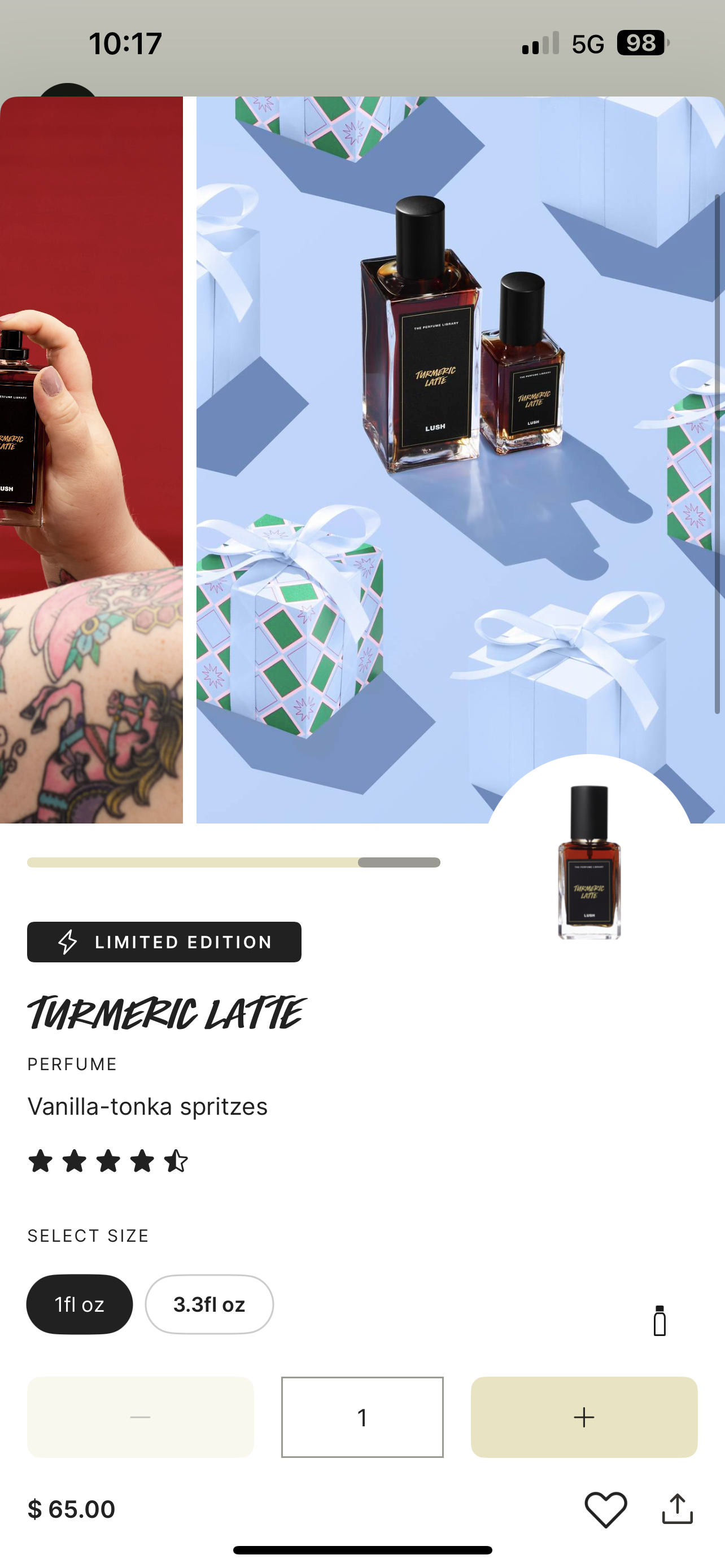 Lush Turmeric Latte perfume